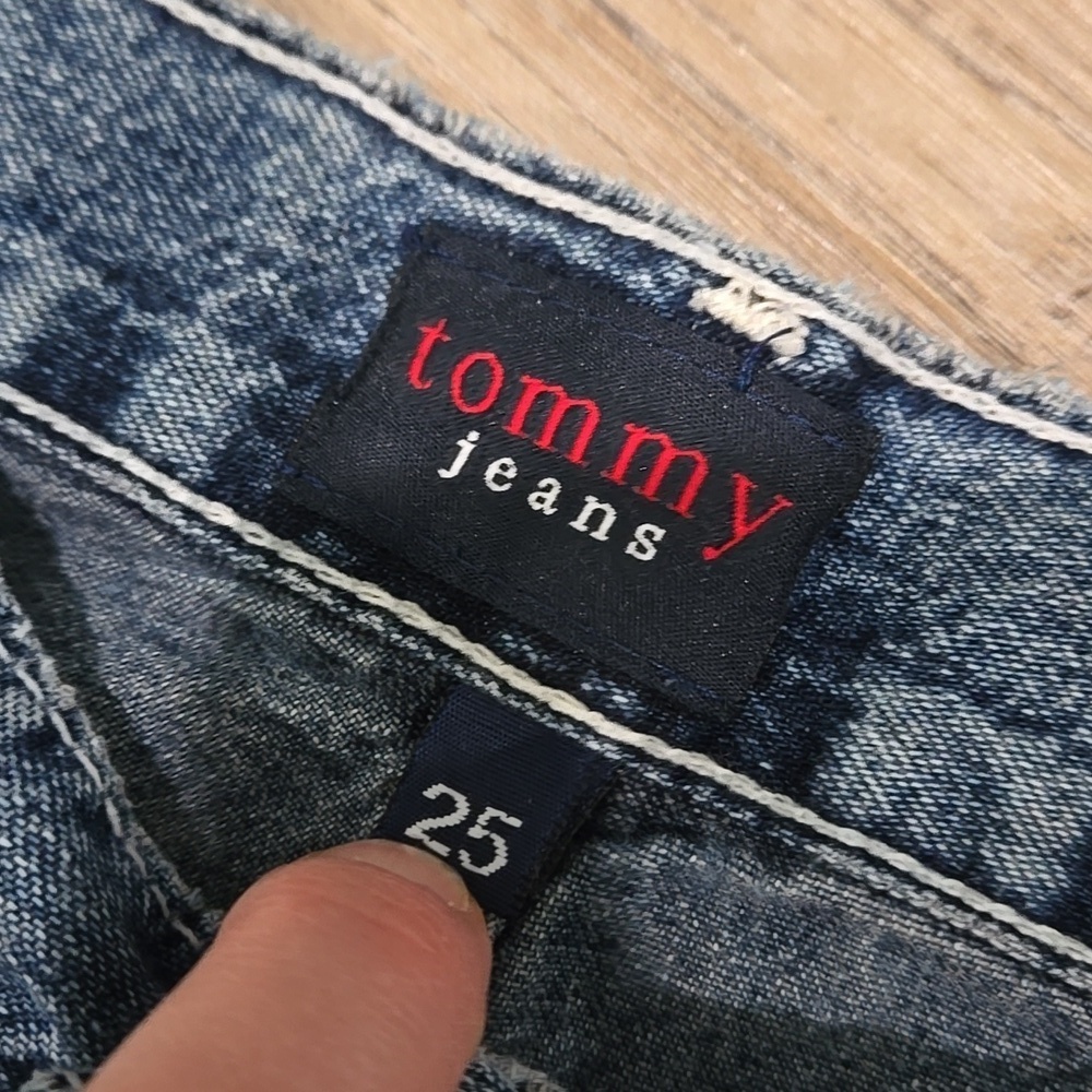 Y2K Tommy Hilfiger Straight Leg Boot Cut Carpenter Style Jeans - Picture 4 of 13
